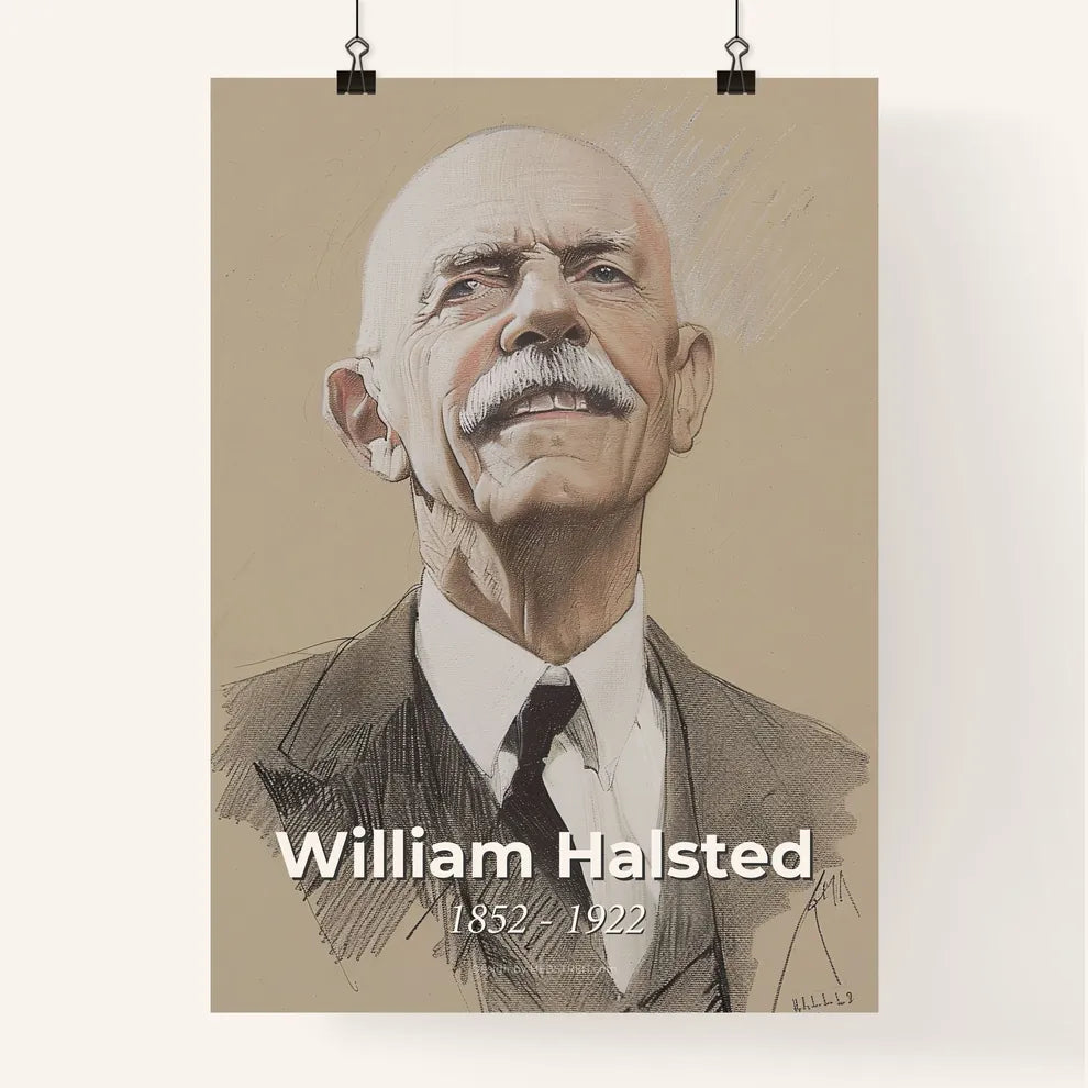 Dynamic Portrait of William Halsted Poster