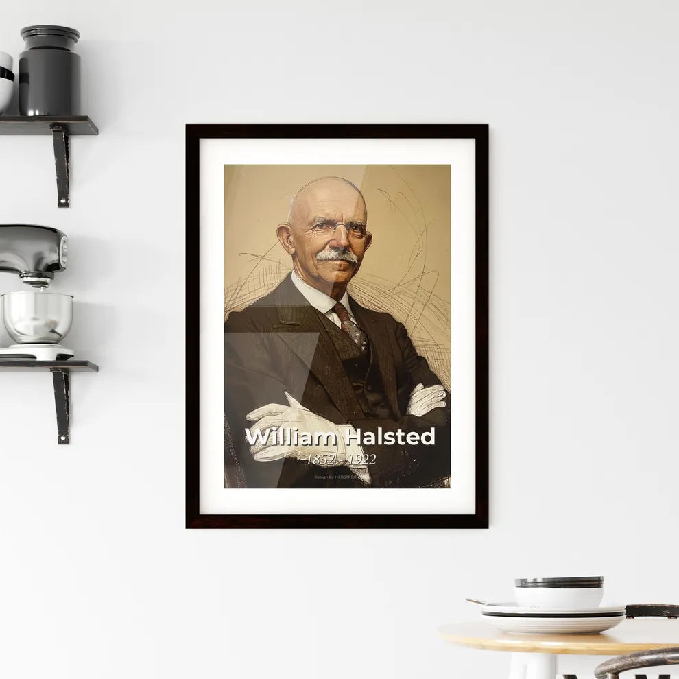 Elegant Portrait of William Halsted Hangings