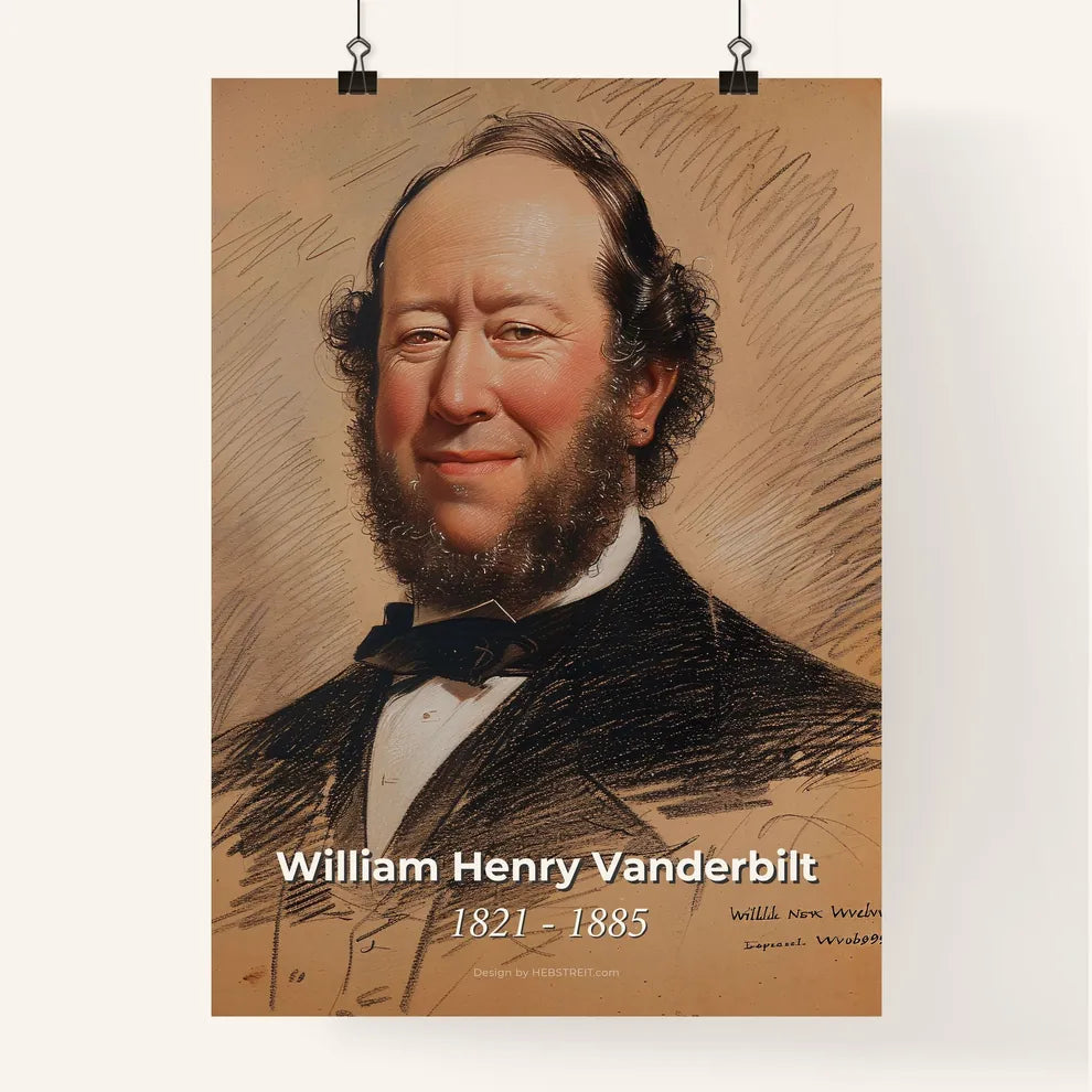 Elegant Portrait of William Henry Vanderbilt Poster
