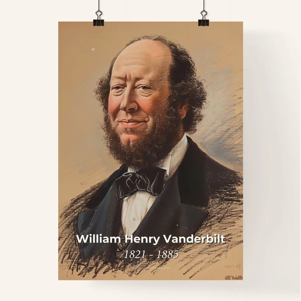 Elegant Portrait of William Henry Vanderbilt Poster