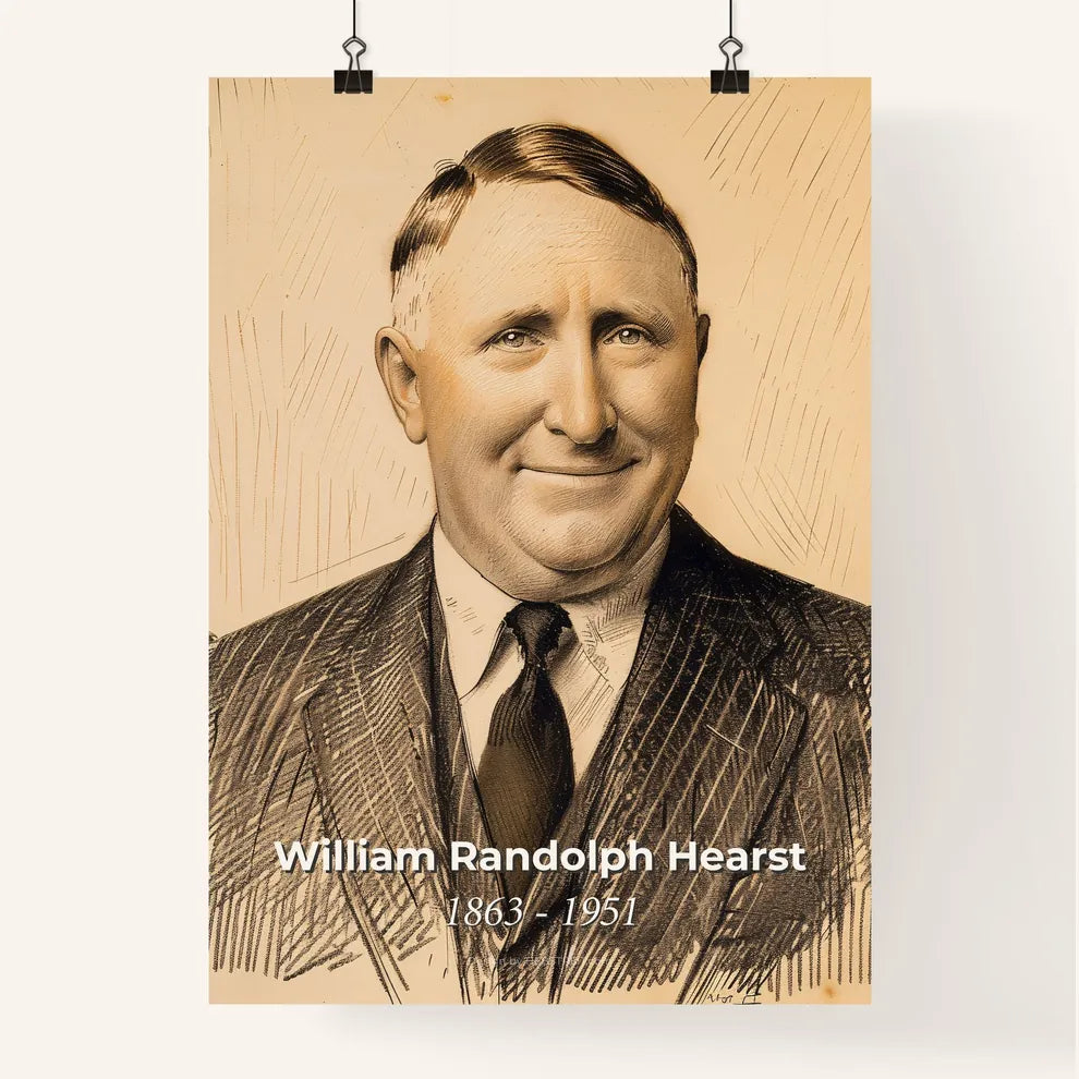 Elegant Portrait of William Randolph Hearst Poster