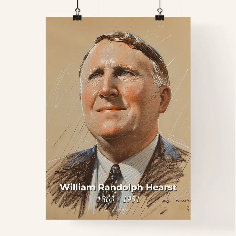Elegant Portrait of William Randolph Hearst Poster