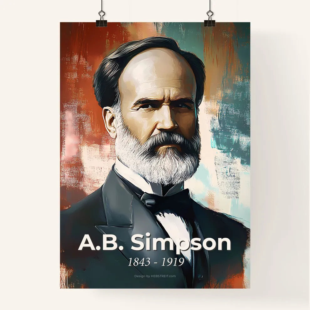 Portrait of A.B. Simpson Poster