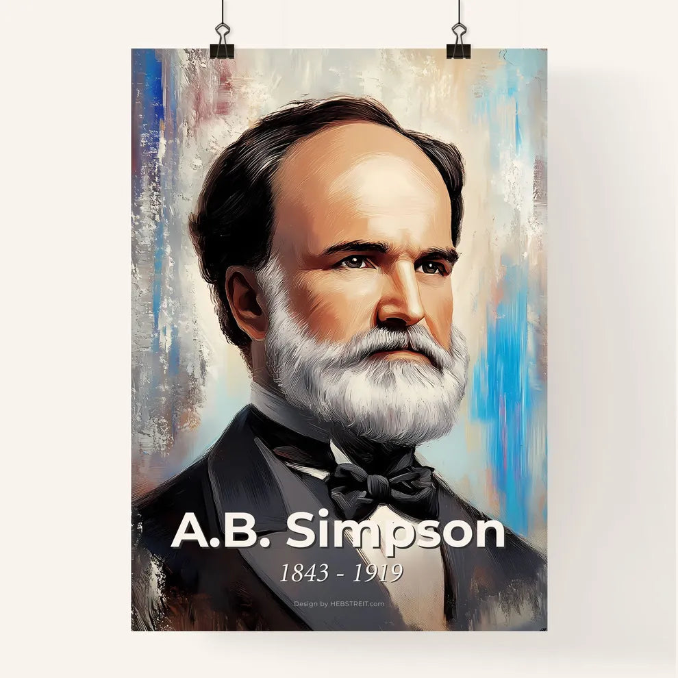 Portrait of A.B. Simpson Poster