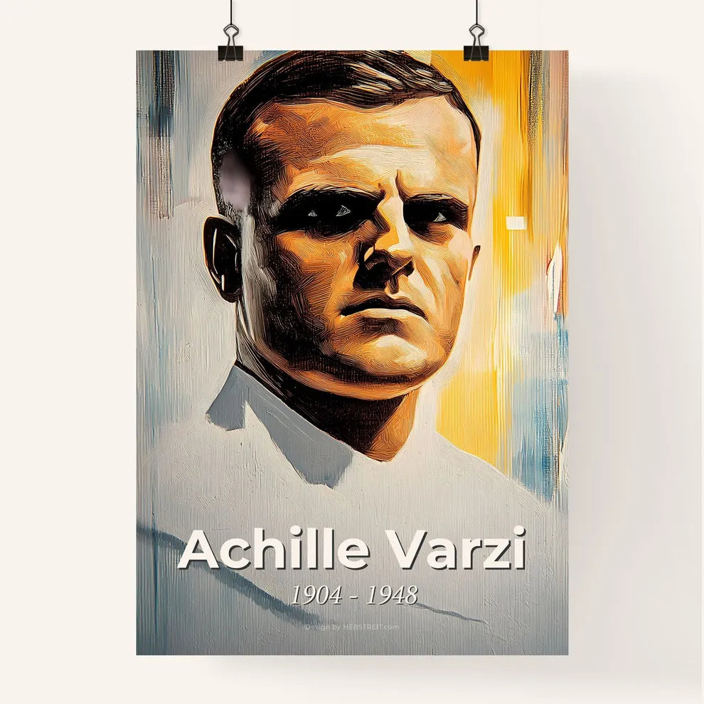 Portrait of Achille Varzi Poster