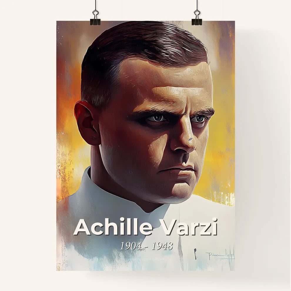 Portrait of Achille Varzi Poster