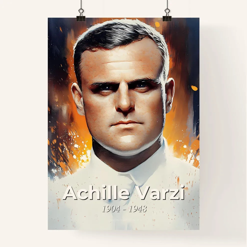 Portrait of Achille Varzi Poster