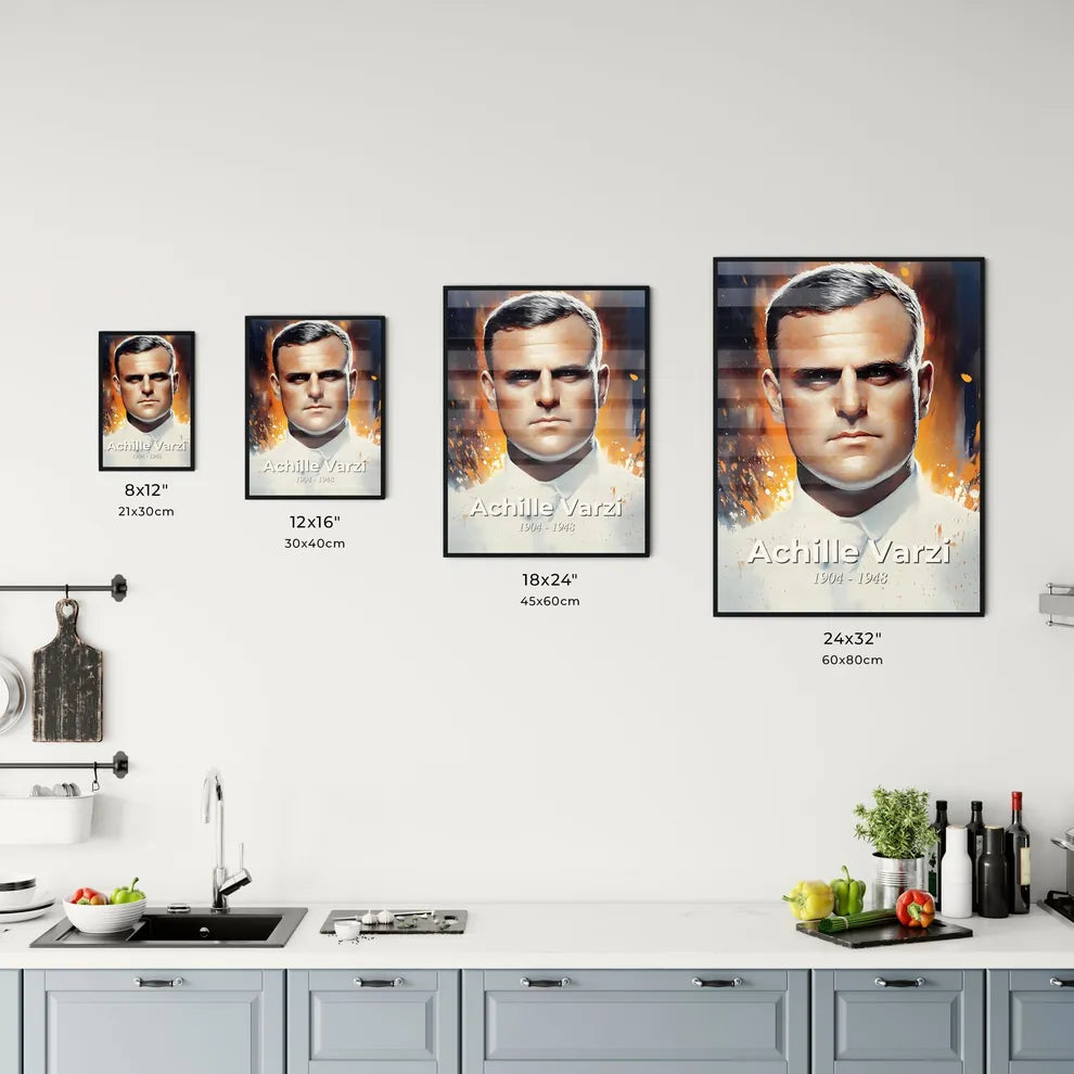 Portrait of Achille Varzi Size Chart