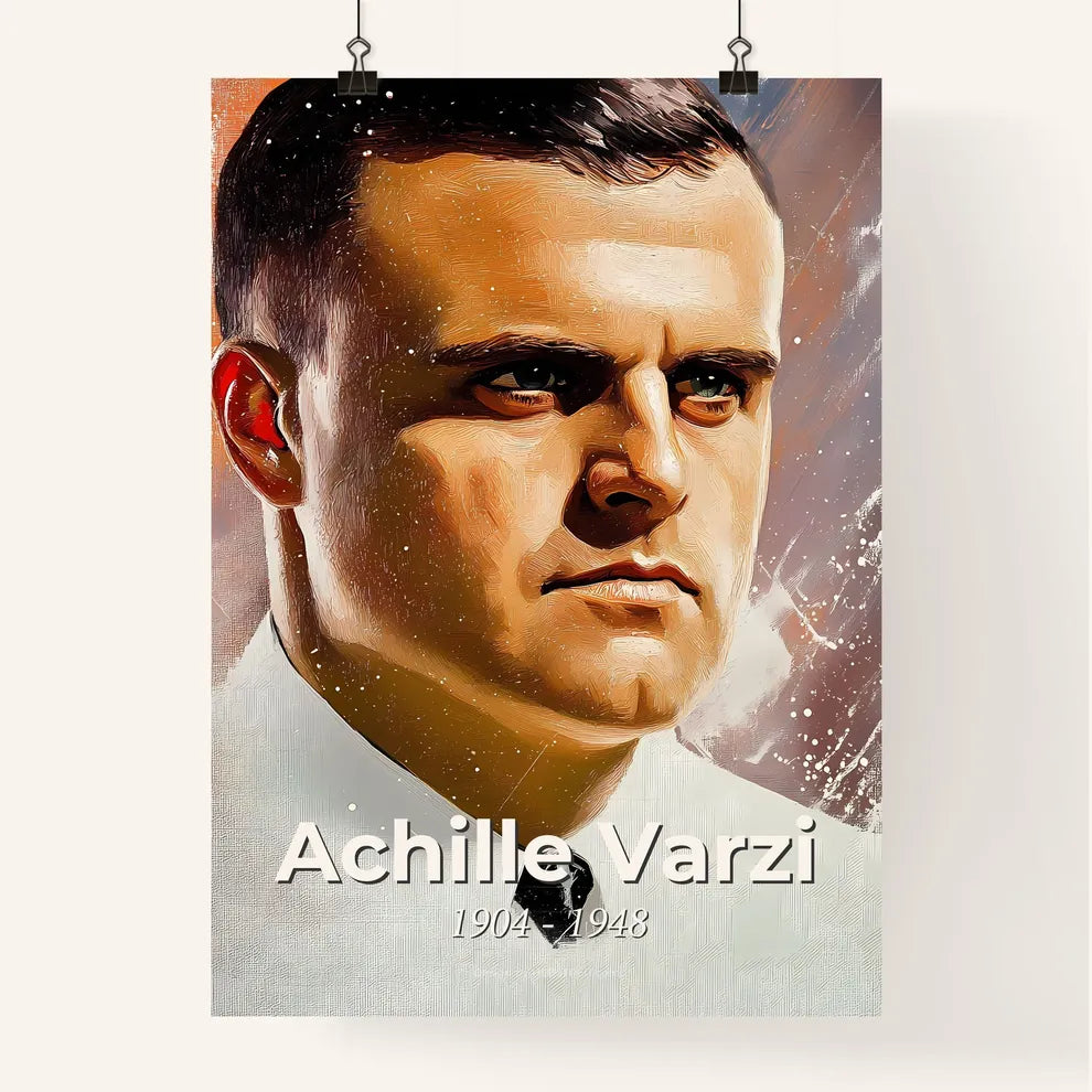 Portrait of Achille Varzi Poster