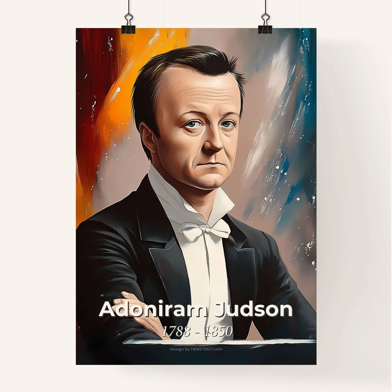 Portrait of Adoniram Judson Poster