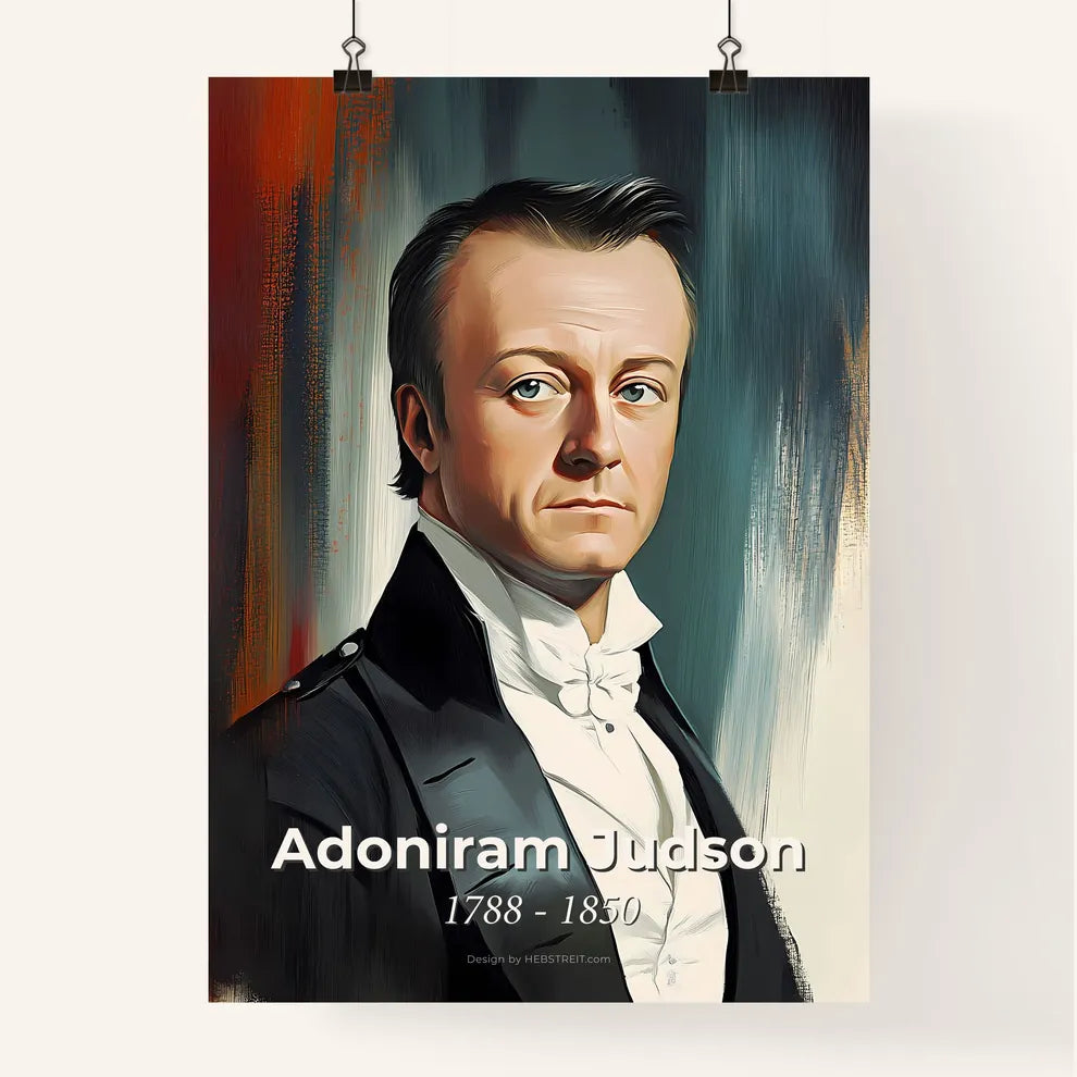 Portrait of Adoniram Judson Poster