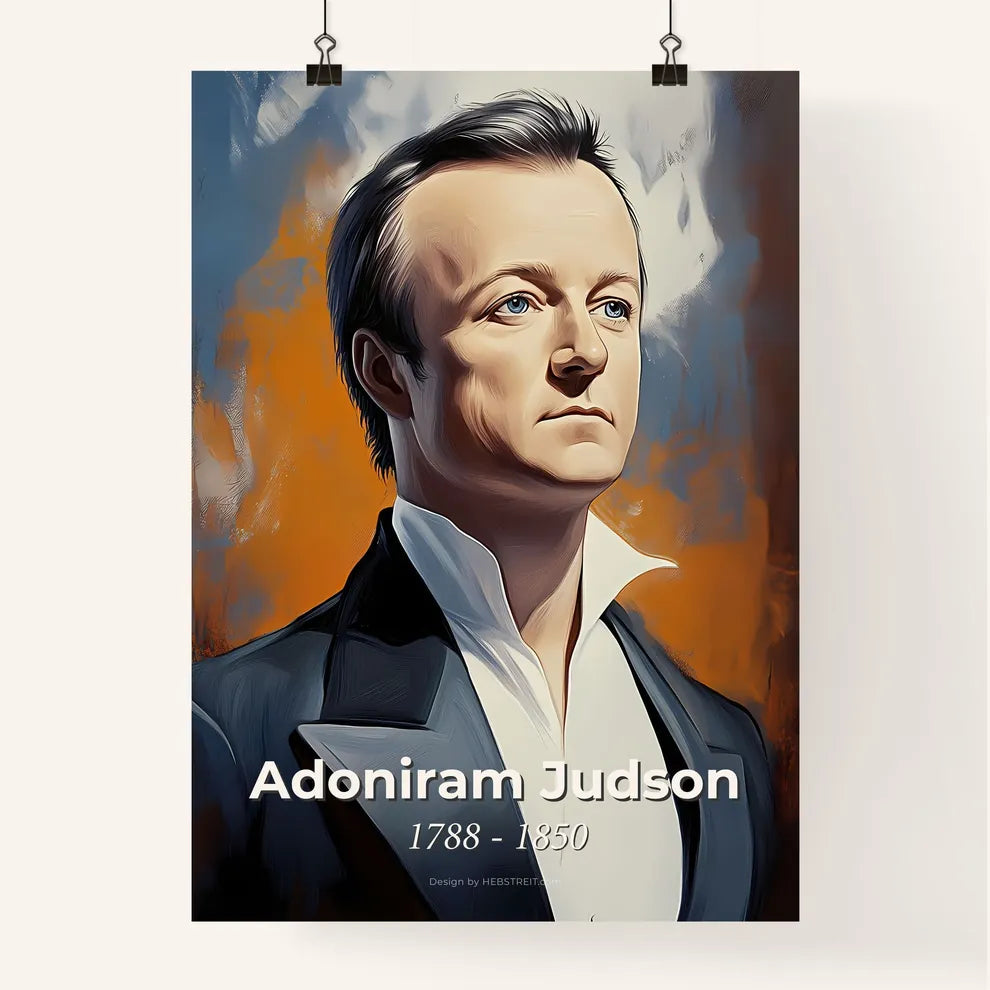 Portrait of Adoniram Judson Poster
