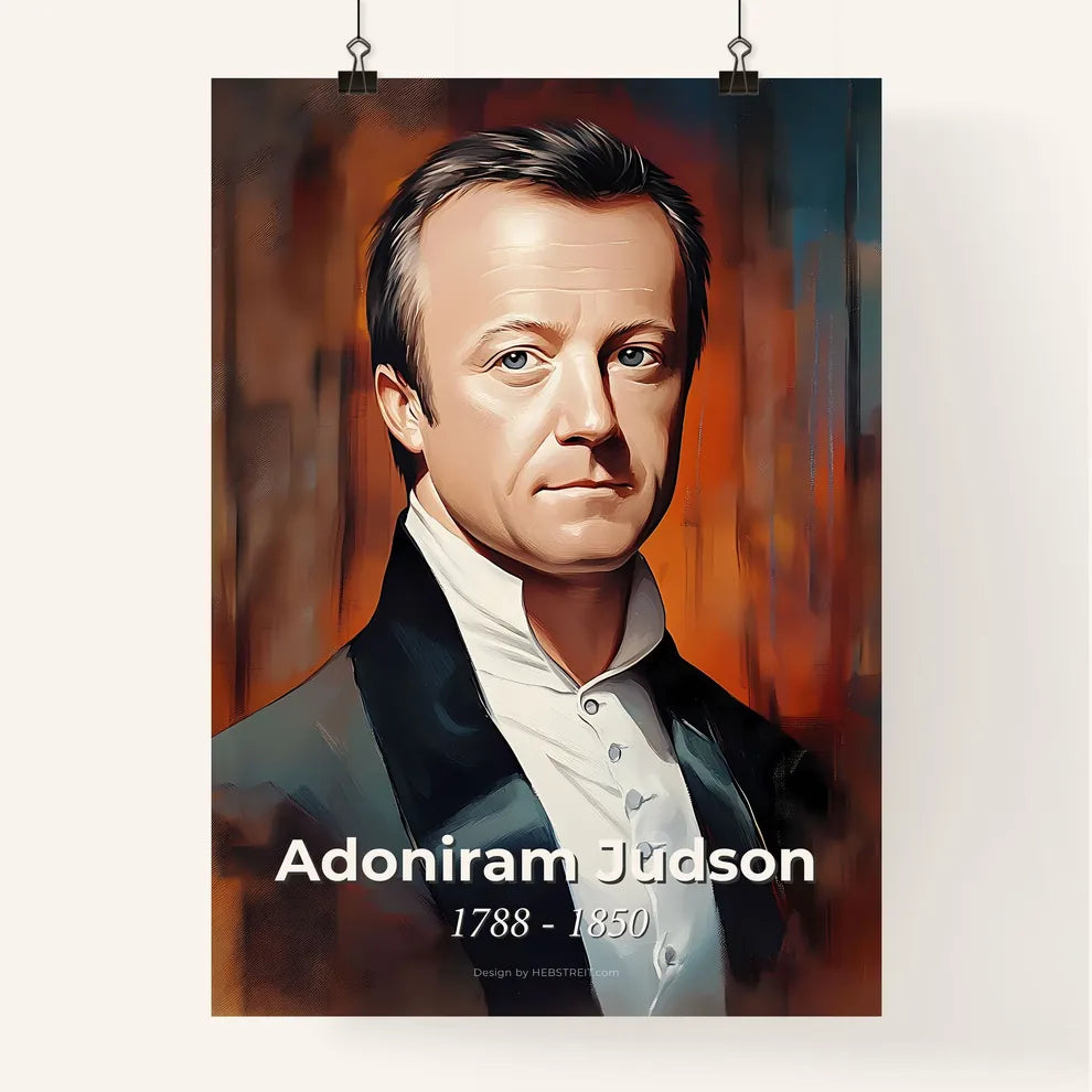 Portrait of Adoniram Judson Poster
