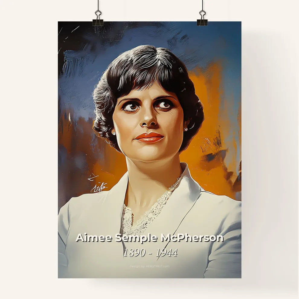 Portrait of Aimee Semple McPherson Poster