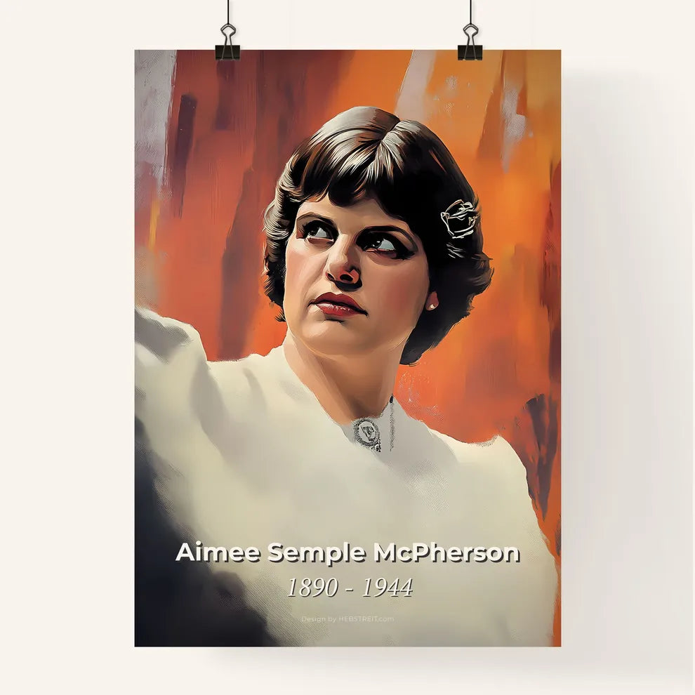 Portrait of Aimee Semple McPherson Poster
