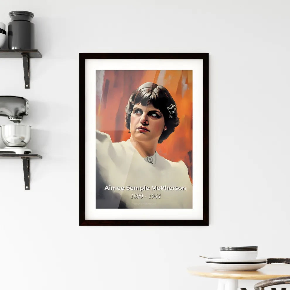 Portrait of Aimee Semple McPherson Framed Print
