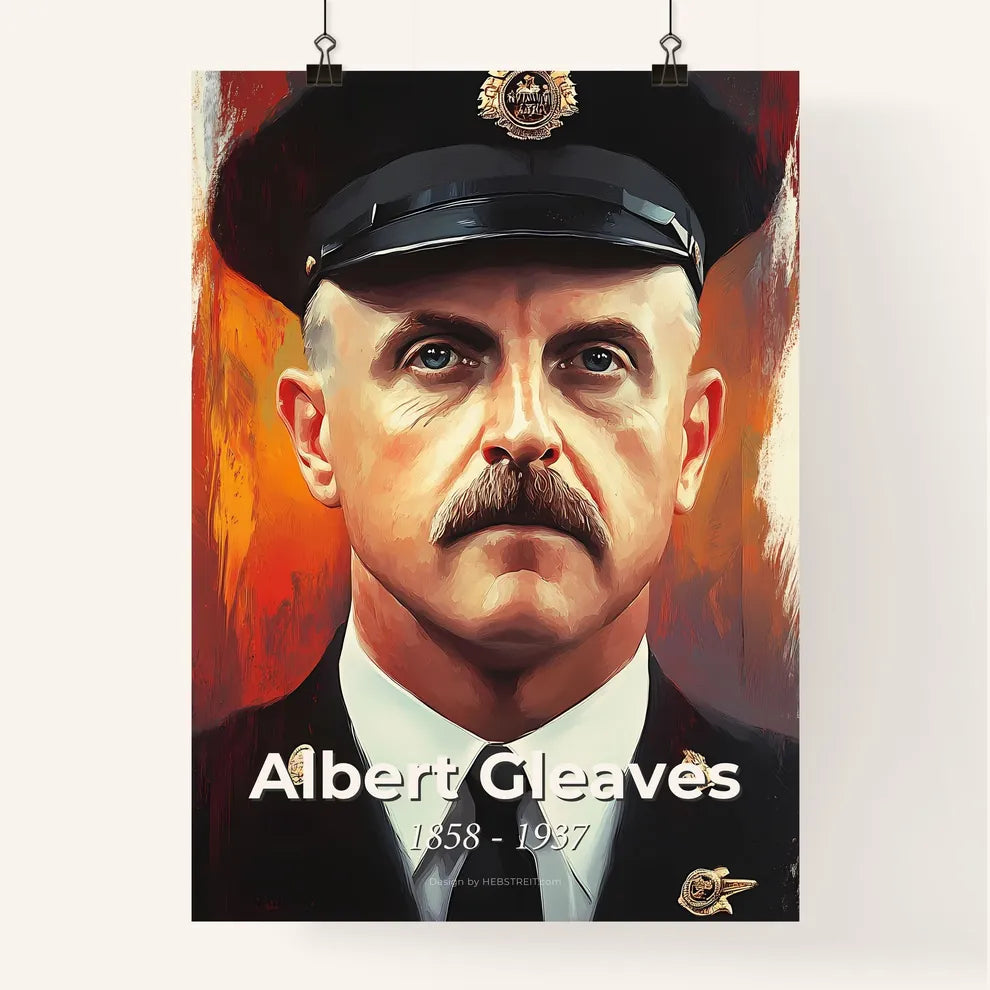 Portrait of Albert Gleaves Poster