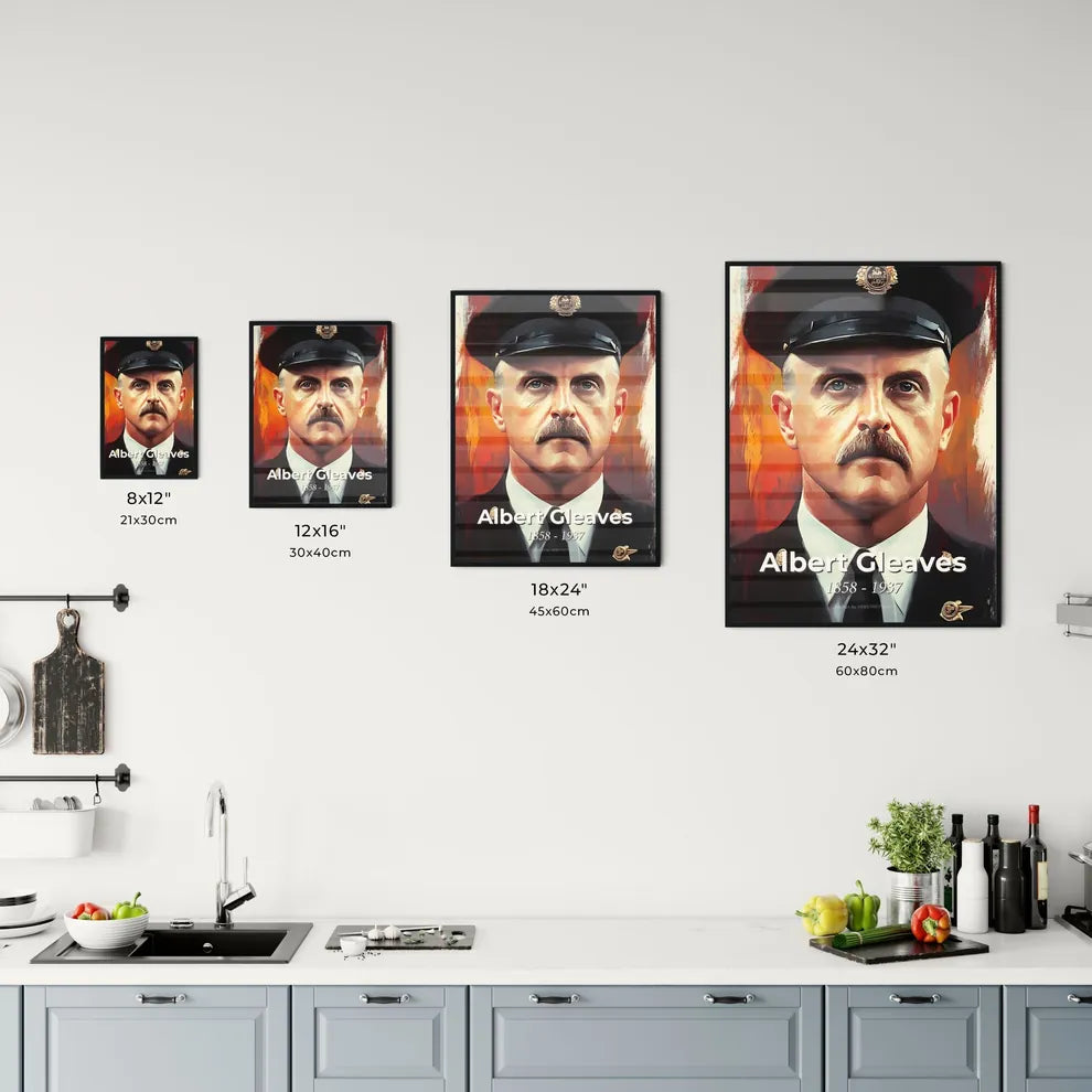 Portrait of Albert Gleaves Size Chart