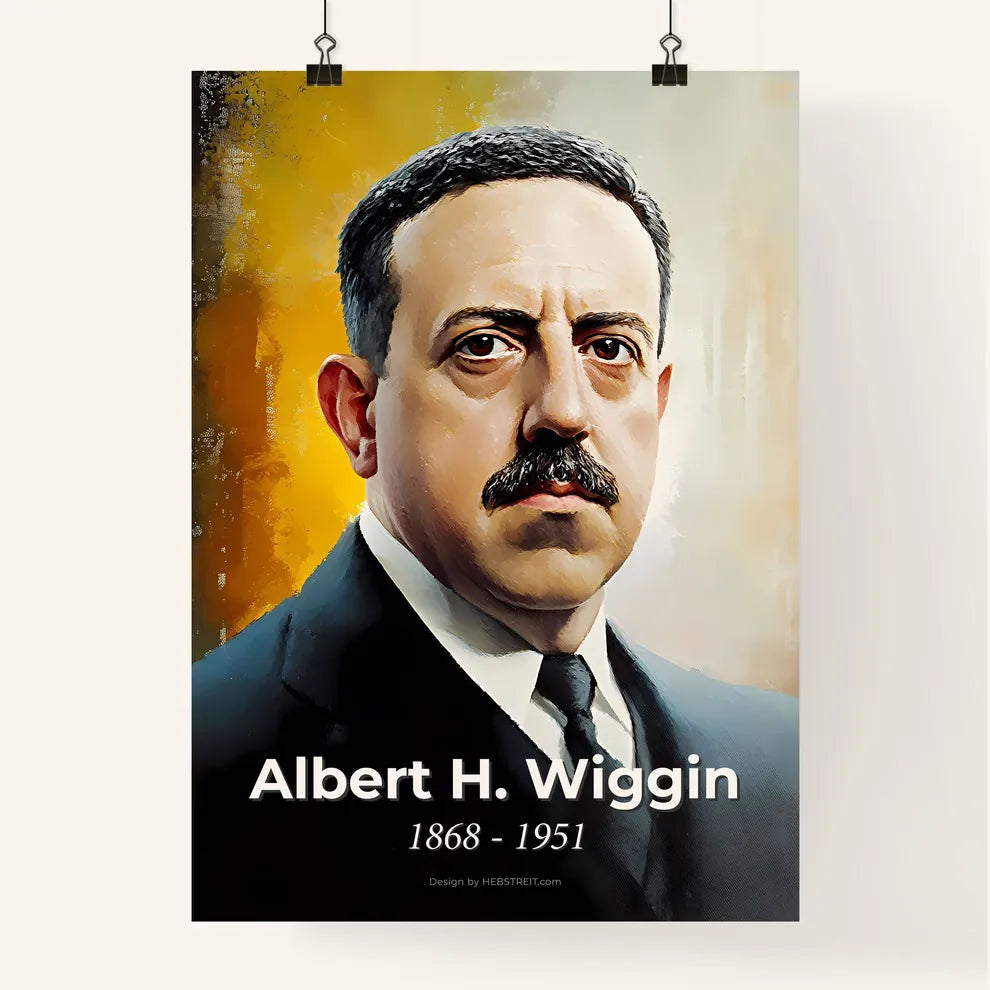 Portrait of Albert H. Wiggin Poster