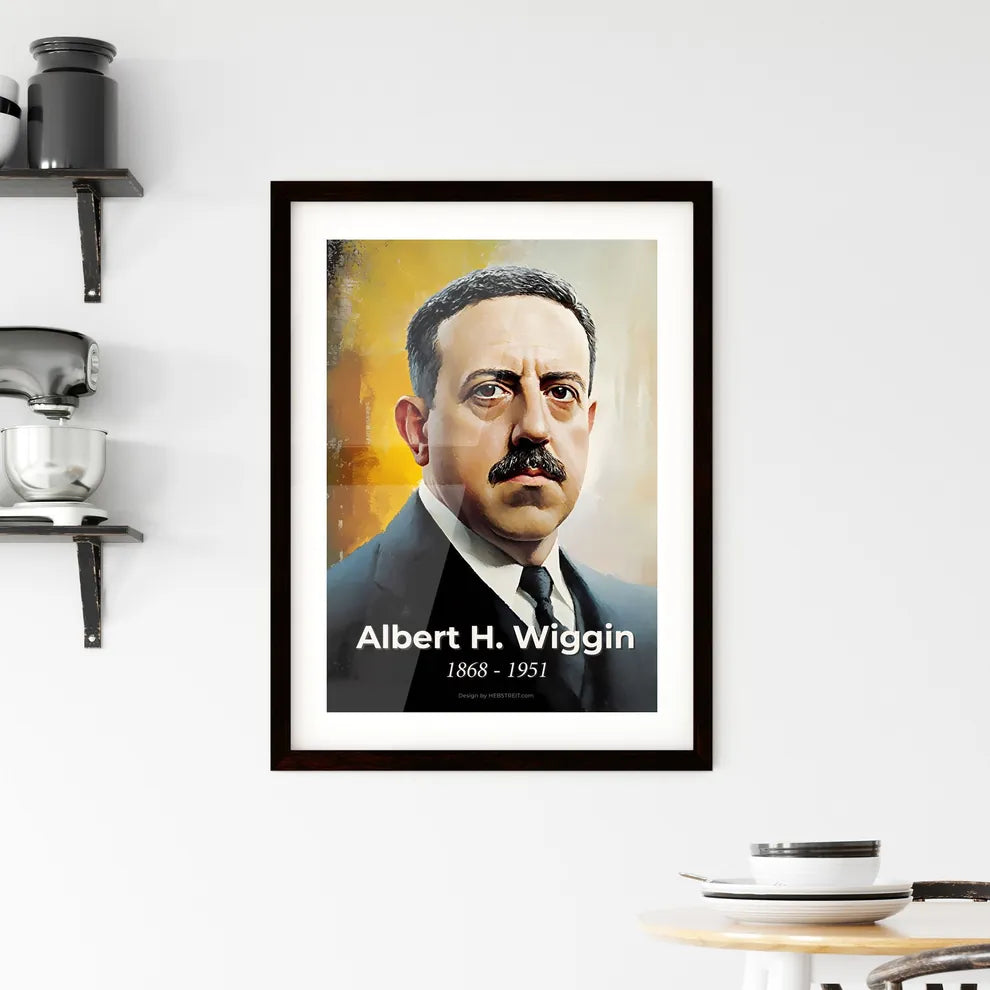 Portrait of Albert H. Wiggin Hangings