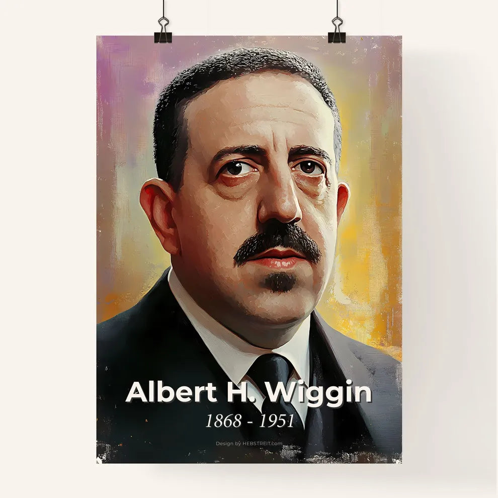 Portrait of Albert H. Wiggin Poster