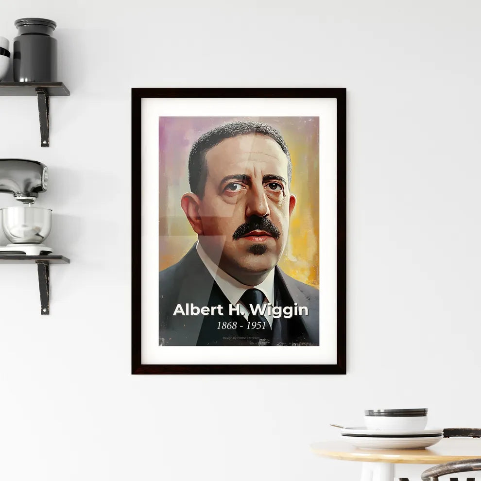 Portrait of Albert H. Wiggin Hangings