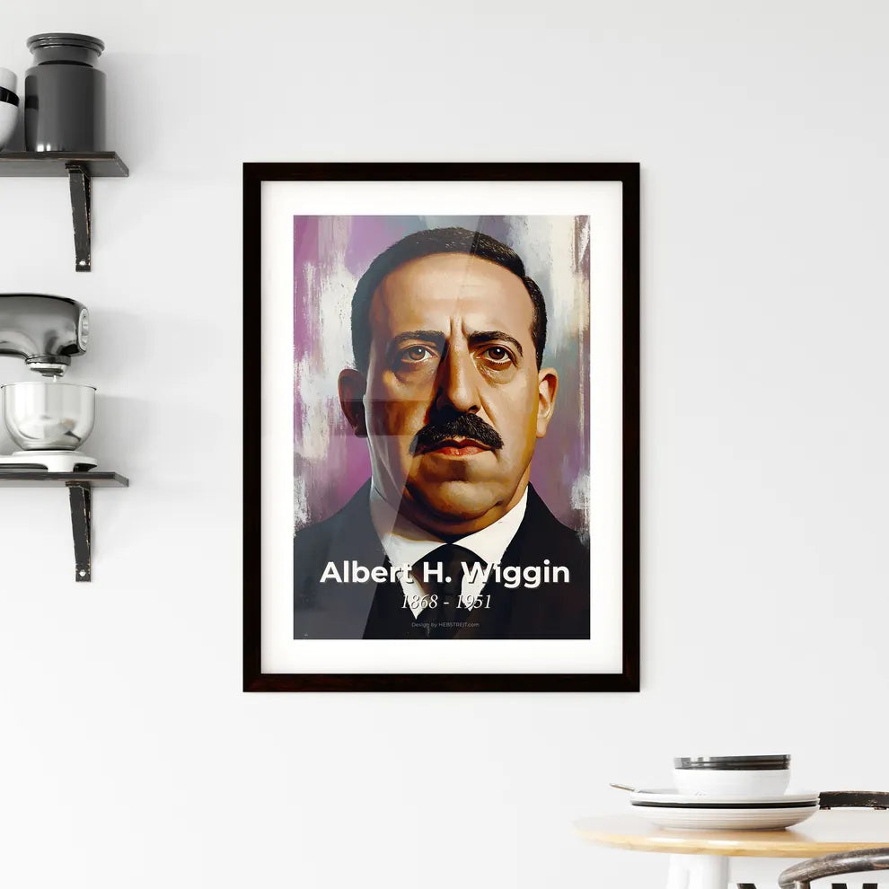 Portrait of Albert H. Wiggin Hangings