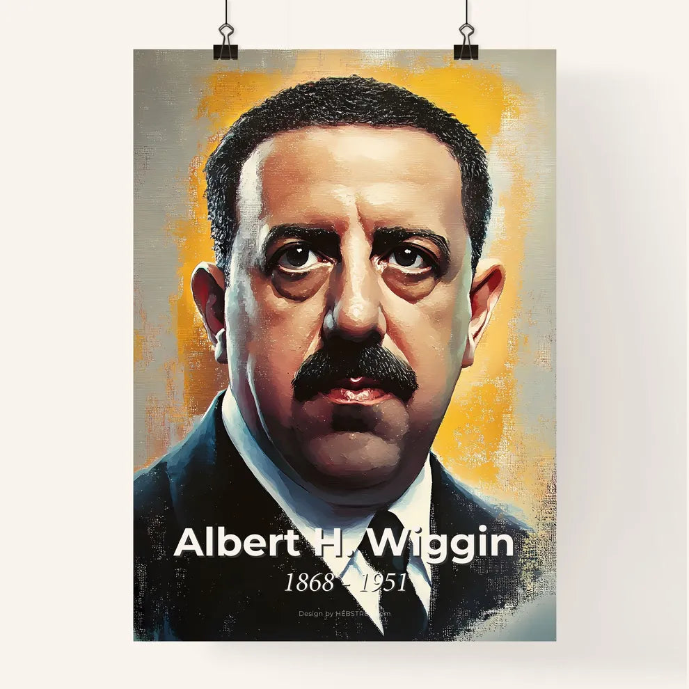 Portrait of Albert H. Wiggin Poster