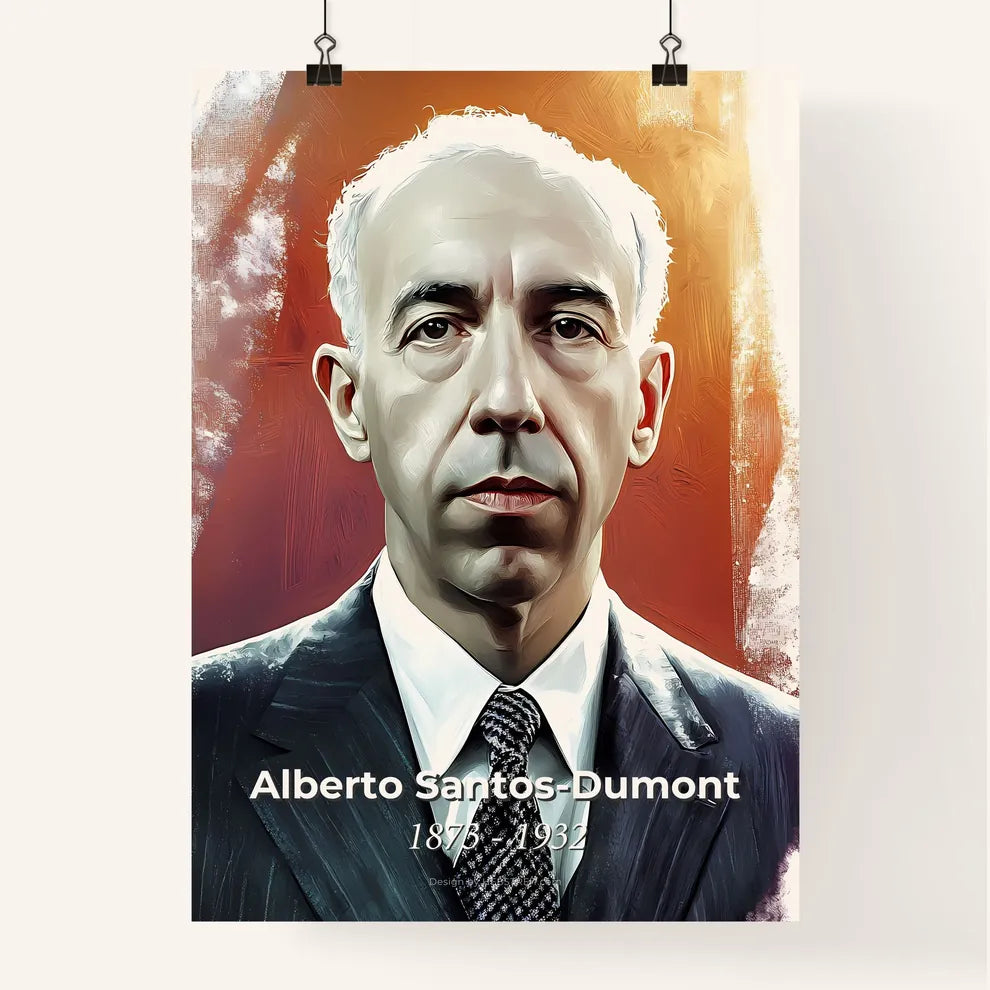 Portrait of Alberto Santos Poster