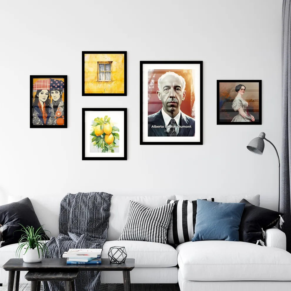 Portrait of Alberto Santos Wall Art