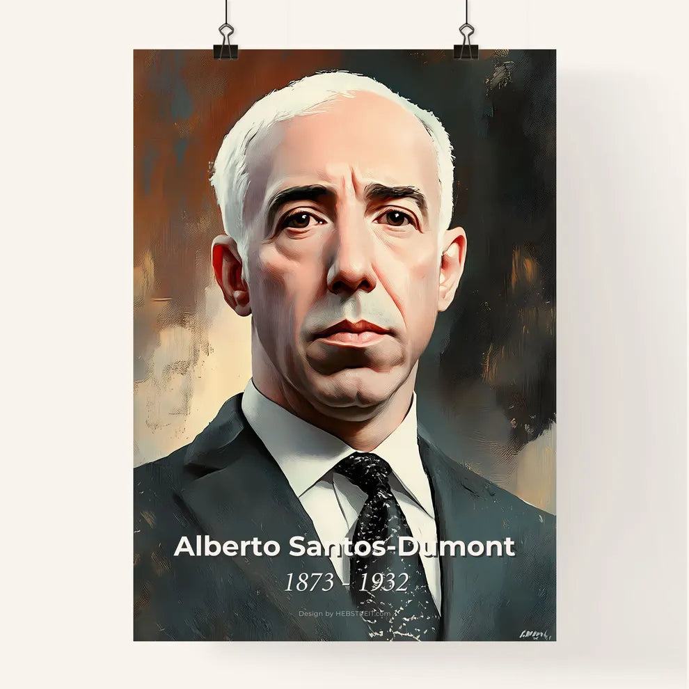 Portrait of Alberto Santos Poster