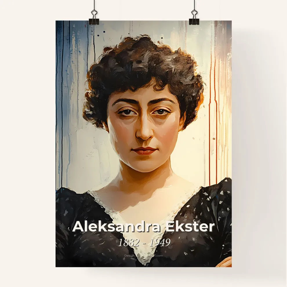 Portrait of Aleksandra Ekster Poster