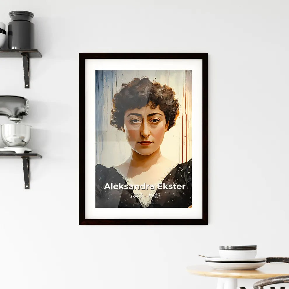 Portrait of Aleksandra Ekster Framed Print