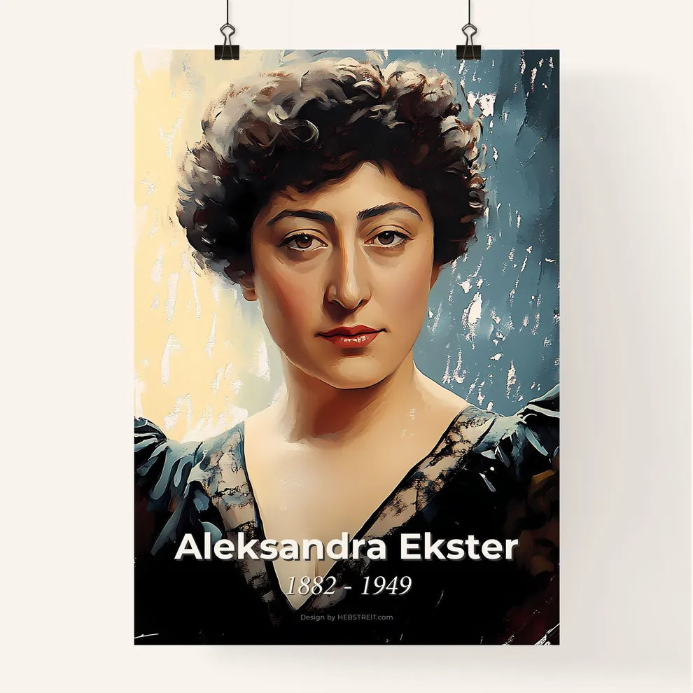 Portrait of Aleksandra Ekster Poster