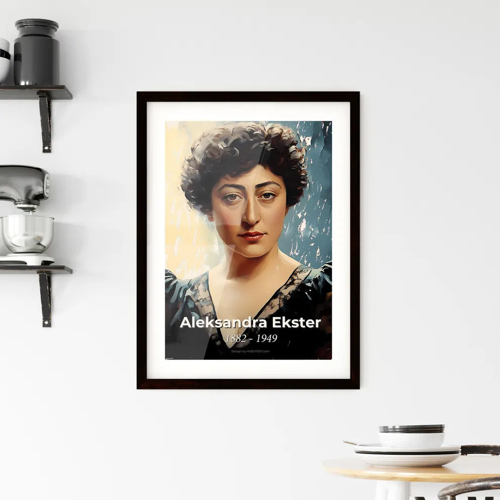 Portrait of Aleksandra Ekster Framed Print