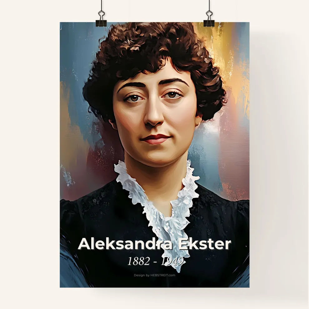 Portrait of Aleksandra Ekster Poster