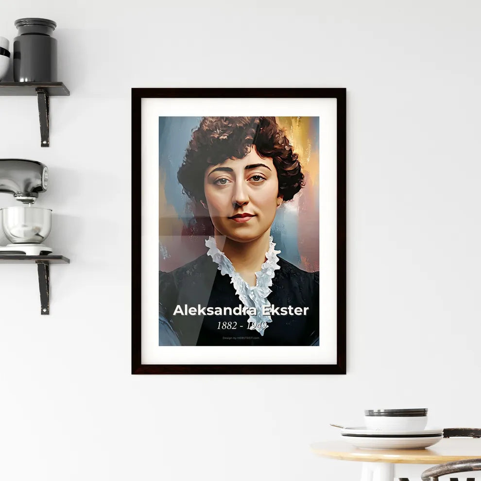 Portrait of Aleksandra Ekster Framed Print