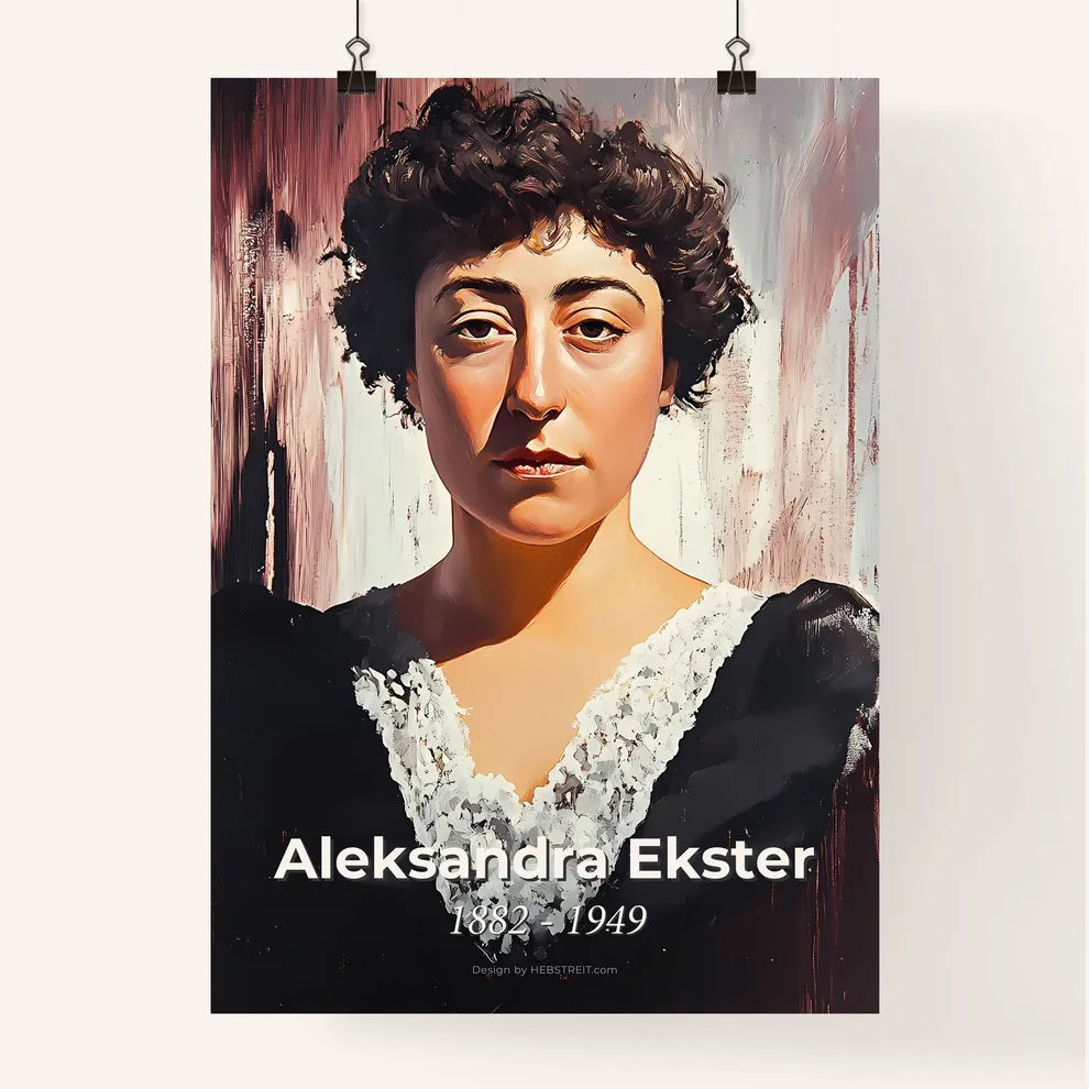Portrait of Aleksandra Ekster Poster