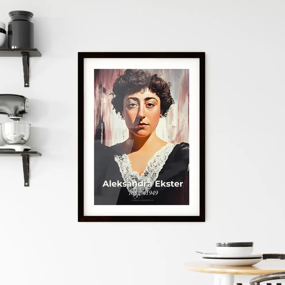 Portrait of Aleksandra Ekster Framed Print