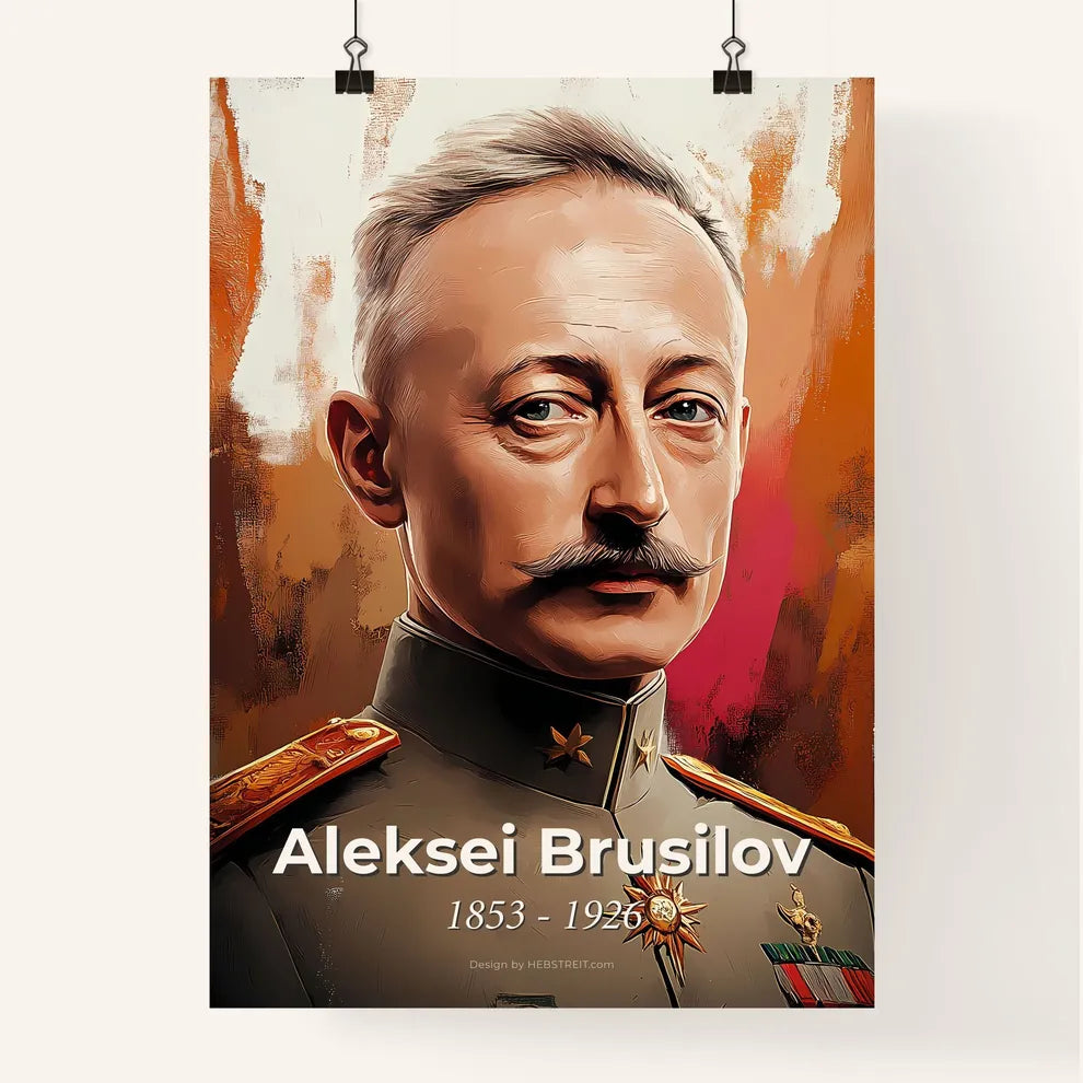 Portrait of Aleksei Brusilov Poster