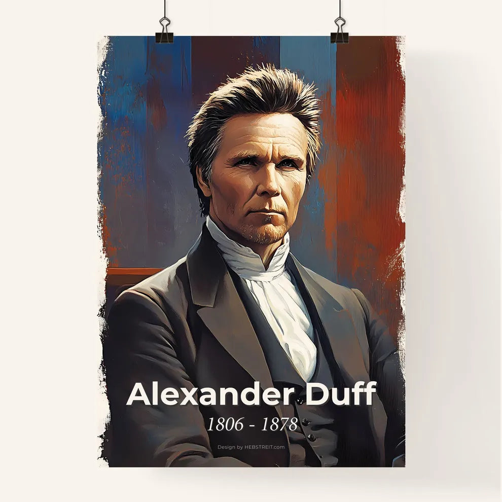 Portrait of Alexander Duff Poster