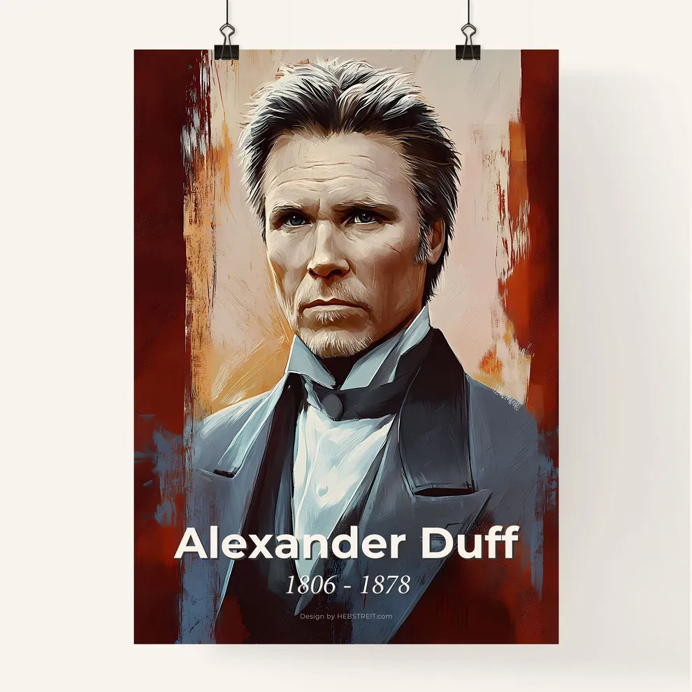 Portrait of Alexander Duff Poster