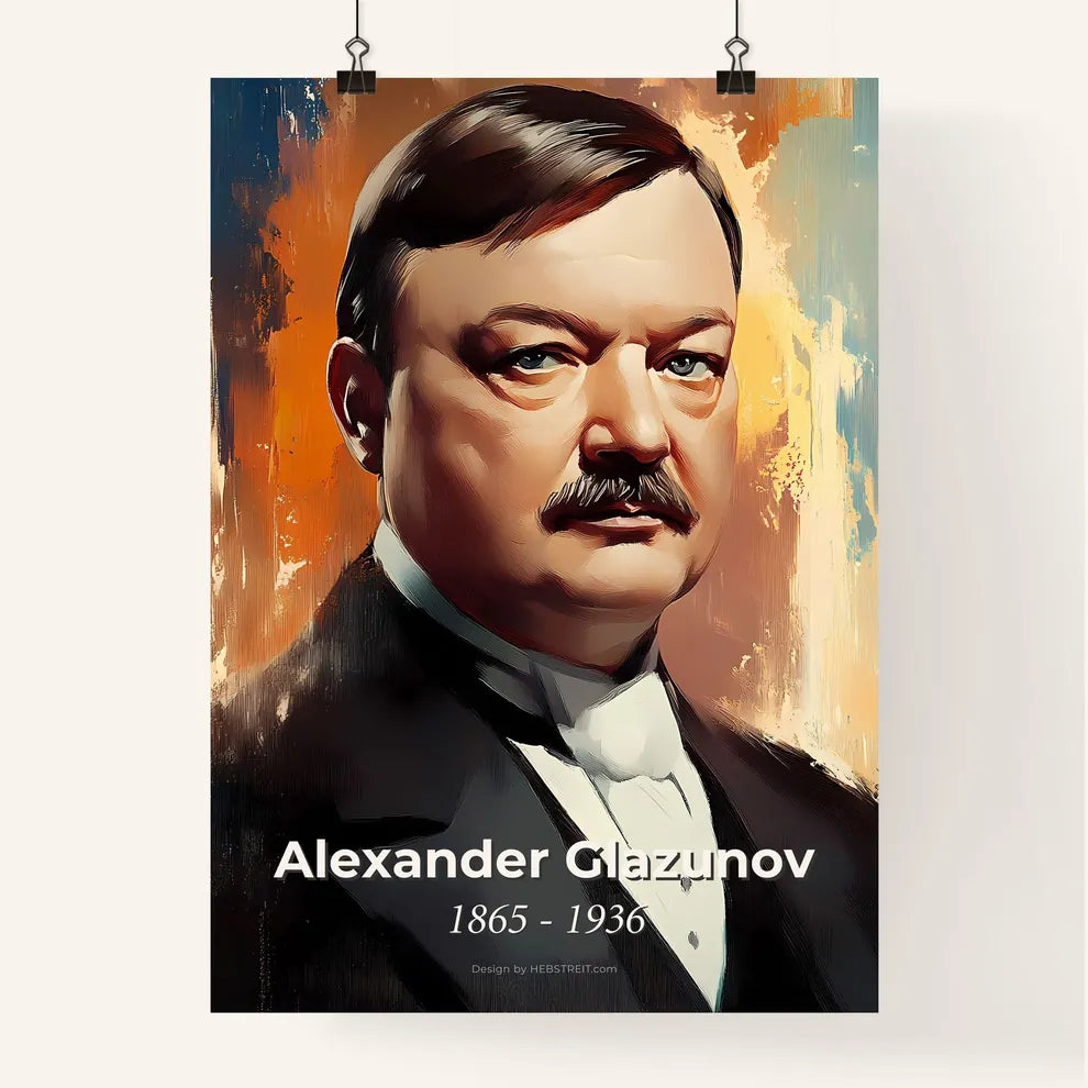 Portrait of Alexander Glazunov Poster