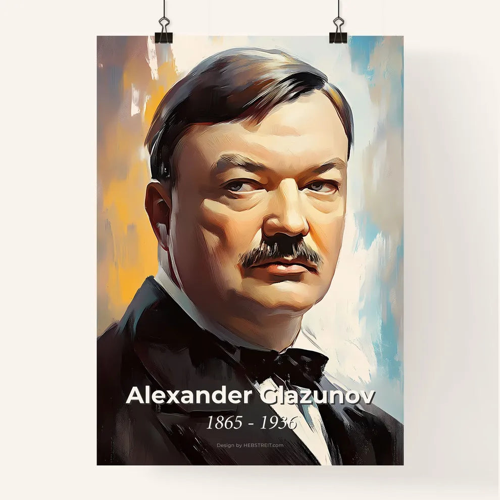 Portrait of Alexander Glazunov Poster