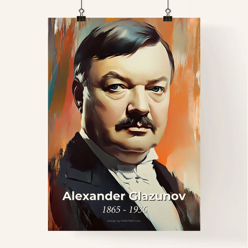 Portrait of Alexander Glazunov Poster