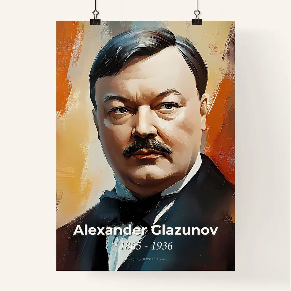 Portrait of Alexander Glazunov Poster