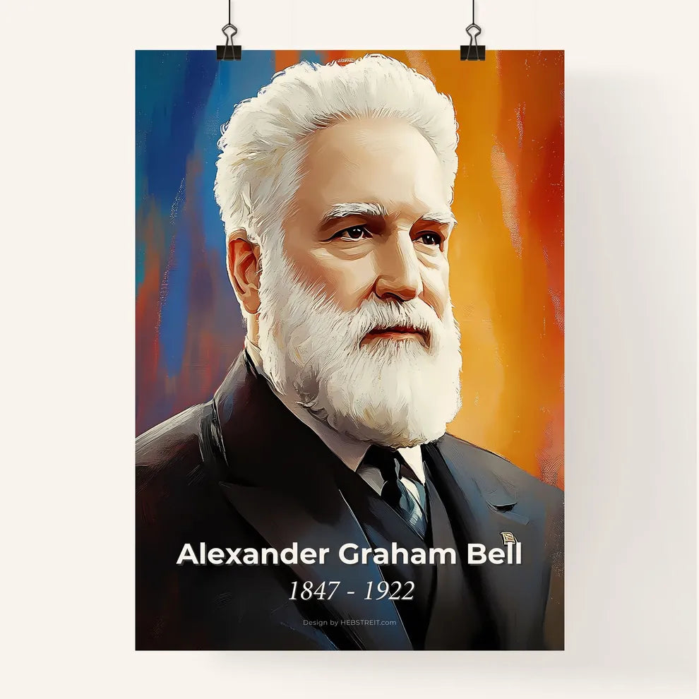 Portrait of Alexander Graham Bell Poster