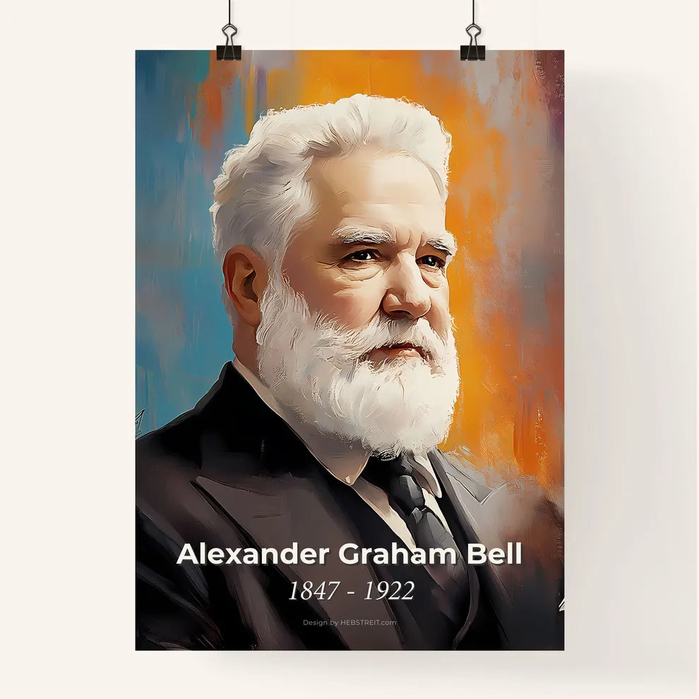 Portrait of Alexander Graham Bell Poster