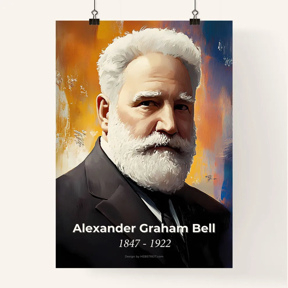 Portrait of Alexander Graham Bell Poster