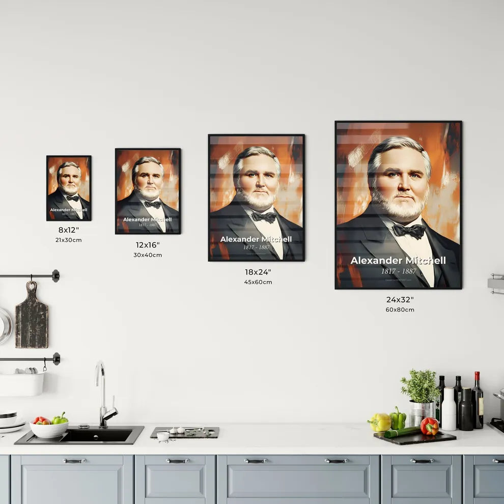 Portrait of Alexander Mitchell Size Chart